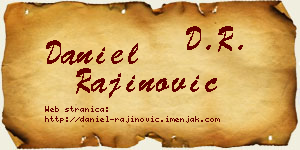 Daniel Rajinović vizit kartica